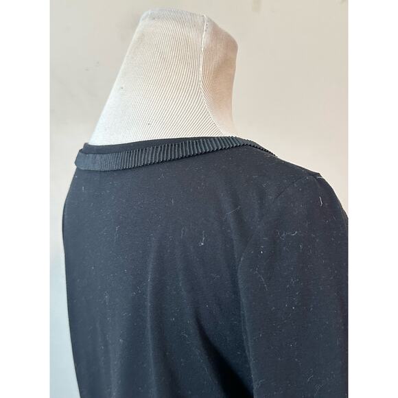 Talbots black long sleeves round neck top size SP - Picture 8 of 11